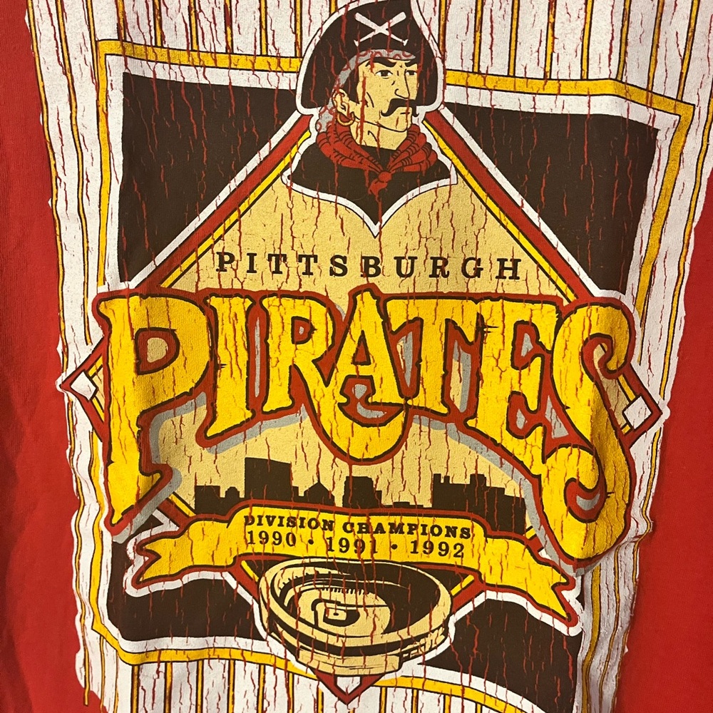 Pittsburgh Pirates Red Short Sleeve Tee - Picture 2 of 4